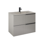 Valamualune vannitoa kapp Elita Soho 80 2DR, fume matt v., 45.3 cm x 80 cm x 63.5 cm