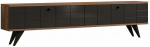TV-kapp Kalune Design Alberi, antratsiit v./pine, 25 cm x 160 cm x 40 cm