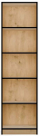 Raamaturiiul R50, artisan oak, 182 cm x 50 cm x 30 cm