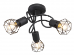 Valgusti lagi Globo Xara I 54802S-3D, E14, 3 x 40 W, must v.