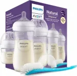 Pudelite komplekt Philips Avent Natural Response Newborn Gift Set SCD837/12, 0 kuud, l&auml;bipaistev v.