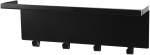 Riiuliga riidepuu 4Living 652478, 16 cm, must v.