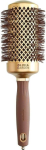 Juuksehari Olivia Garden Expert Blowout Shine Wavy Bristles Gold&Brown, pruun v./kuldne v.