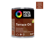 Terrassi&otilde;li Pentacolor Terrace Oil, tumepruun, 0.9 l