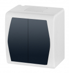 L&uuml;liti Elektro-Plast Hermes 2, 2 sl., antratsiit/valge