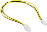 Juhe Gembird 4-pin ATX /4-pin ATX 4-pin ATX female, 4-pin ATX male, 0.3 m, kollane v.