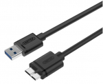Juhe Unitek USB 3.0 A male, Micro USB B male, 2 m, must v.
