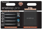 Aku Panasonic Eneloop Pro AA + Rechargeable Box, AA, 2500 mAh, 4 tk