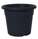 Lillepott Domoletti MA000045, plastik, must/hall