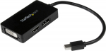 Adapter StarTech 3-in-1 Mini DisplayPort to DisplayPort/DVI/HDMI