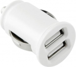 Auto laadija Toti, 2 x USB, valge