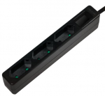 Pikendusjuhe Logilink Slim, LPS229B, 2 x 1 mm&sup2;, 1.5 m, IP20, 3 pesa