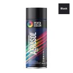 Aerosoolv&auml;rv Pentacolor High temperature, kuumuskindel, must v., 0.4 l