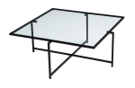 Kohvilaud Kalune Design Sun S409, must v., 85 cm x 85 cm x 35 cm