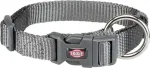 Kaelarihm koertele Trixie Premium, hall v., 350 - 550 mm x 20 mm, M-L