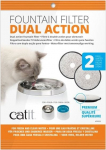 Filter joomiseks Catit, 23 cm x 17 cm x 4 cm, 2 tk, must v.