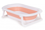 Kokkupandav beebivann EcoToys Travel HA-B27, valge v./roosa v., 81 cm