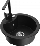 K&ouml;&ouml;givalamu Mexen Diego 6512-77-670300-70, graniit, 48.8 cm x 48.8 cm x 16.7 cm, must/kroom