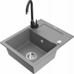 K&ouml;&ouml;givalamu Mexen Enzo 6506571005-71+670200-70, graniit, 57 cm x 46 cm x 17.4 cm, must/hall