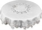 Laudlina ruudukujuline G01-01, valge, 170 x 170 cm