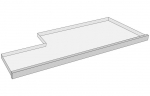 N&auml;riliste puuri varukast Flamingo Urban Combi 2, 109.5 cm x 42 cm x 3.5 cm, pruun v.