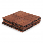 Veranda plaadid Garden Center, 30 cm x 30 cm x 2.2 cm, akaatsia v./pruun v., 4 tk