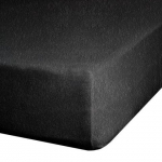 Voodilina Design 91 Frotte, must v., 160 x 200 cm, kummiga