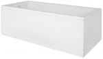 Vann, teisaldatav Besco Talia, 130 cm x 70 cm x 42 cm, ristk&uuml;lik, valge
