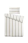 Voodipesukomplekt Kenda Sand Pina 125, valge v./beež v., 60 x 70 cm, 140 x 240 cm
