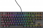 Juhtmega m&auml;nguklaviatuur Genesis Thor 303 TKL RGB Outemu Brown, Inglise (US), must v.