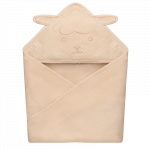 Laste r&auml;tik Lionelo Muslin Hooded, beež, 80 cm