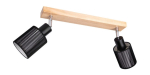 Valgusti lagi Spot-Light Carla, E14, 2 x 40 W, must v. / puidu v.