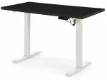 Arvutilaud reguleeritava k&otilde;rgusega B/54, 120 cm x 60 cm, 75 - 120 cm, valge v./must v.