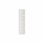 Rippuv vannitoakapp Cersanit Atrato, valge v., 20.1 cm x 20 cm x 100 cm