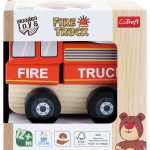 M&auml;ngu tulet&otilde;rjeauto Trefl Wooden 61766, pruun v./punane v.