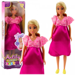 Rase nukk Lean Toys Anlily Maternity, 30 cm, roosa