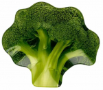 Serveerimistaldrik Allesken Aria Fresh Broccoli, 23 cm x 20 cm x 1 cm, &Oslash; 20 cm, roheline v., klaas