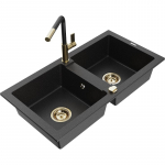 K&ouml;&ouml;givalamu Mexen Mario, graniit, 82 cm x 43.6 cm x 16.1 cm, h&otilde;be/must/kroom