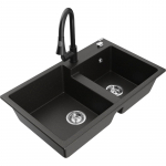 K&ouml;&ouml;givalamu Mexen Tomas, graniit, 80 cm x 50 cm x 19 cm, kuldne/must