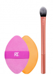 Meigipintsli ja &scaron;vammi komplekt Real Techniques Precision Perfection Duo, 2 tk, roosa v.