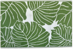 Vaip v&auml;literrassidele Monstera, valge v./roheline v., 160 cm x 230 cm
