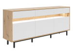 TV-laud Gap, pruun v./valge v., 45 cm x 190 cm x 85 cm