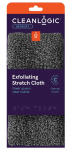 Massaažinuustik Cleanlogic Detoxify Exfoliating, 45 cm x 22 cm, must v.