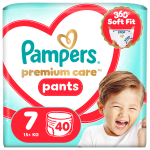 P&uuml;ksm&auml;hkmed Pampers Premium Care Pants, 7 suurus, 40 tk