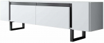 TV-kapp Kalune Design Yildiz, valge v./must v., 30 cm x 180 cm x 50 cm