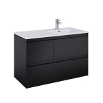 Valamualune vannitoa kapp Elita Split 100 3DR R, matt must v., 45.8 cm x 100 cm x 63.5 cm