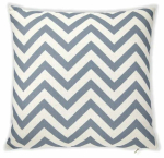 Dekoratiivne padi ZigZag, sinine v./valge v., 45 cm x 45 cm