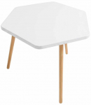 Kohvilaud Kalune Design Peka 146, pruun v./valge v., 60 cm x 60 cm x 52 cm