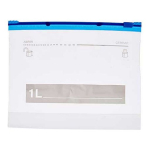 T&otilde;mblukuga k&uuml;lmutuskotid Leknes 87070, 1 l, 20 cm x 17 cm, l&auml;bipaistev v., 20 tk