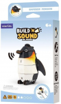 Puidust 3D pusle MierEdu Build And Listen Emperor Penguin, 11 cm x 3.5 cm, 31 tk, valge v./must v.